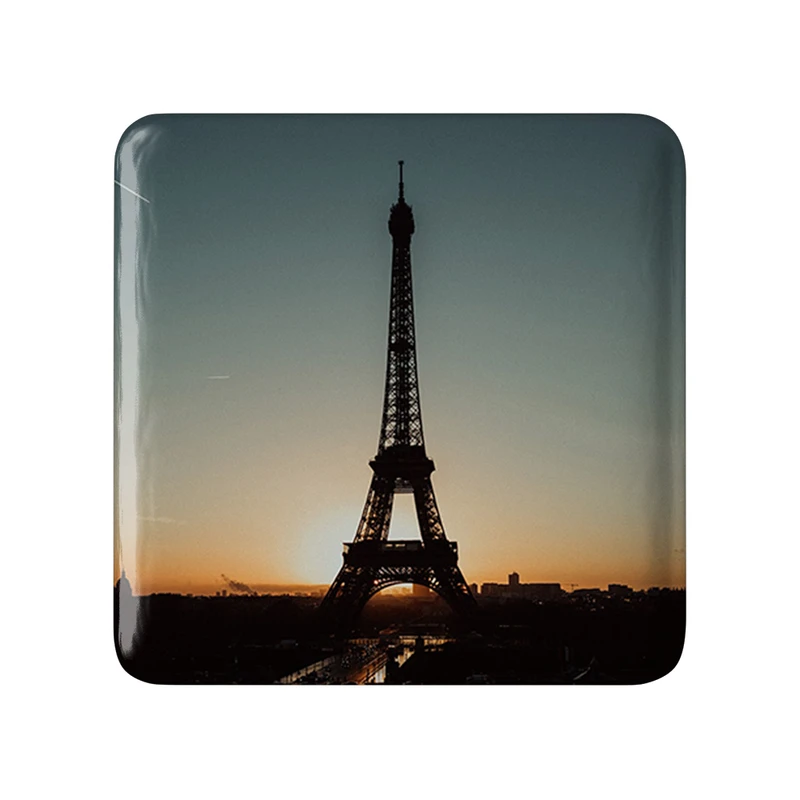 مگنت خندالو طرح برج ایفل  مدل مربعی کد 20753