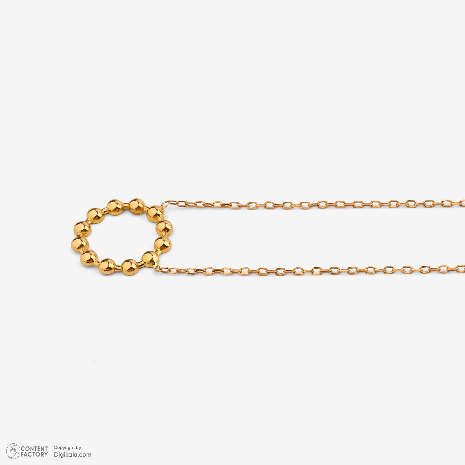 گردنبند طلا 18 عیار زنانه با طرح حلقه‌ای (فلامینگو) روبی آرت گالری مدل 234864 -  - 7