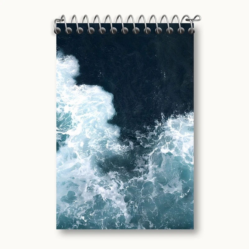 دفتر یادداشت 50 برگ خندالو مدل موج دریا کد F1384