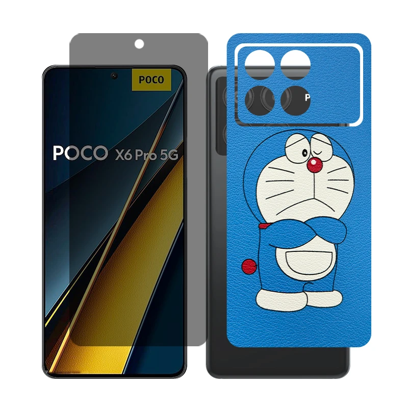 محافظ صفحه نمایش حریم شخصی گلس مدل Together مناسب برای گوشی موبایل شیائومی Poco X6 Pro به همراه برچسب پوششی