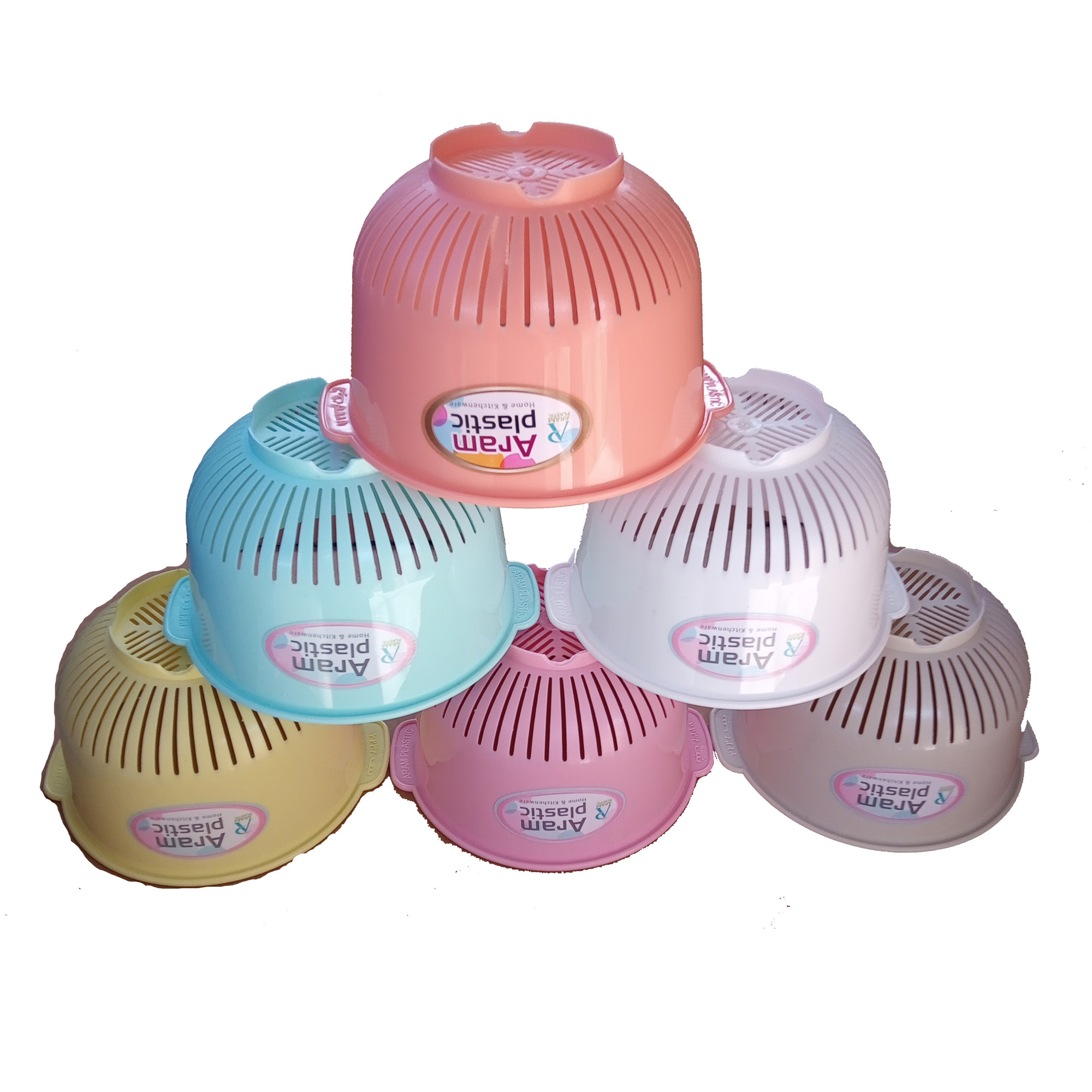 سبد آشپزخانه مدل گرد بسته 3 عددی