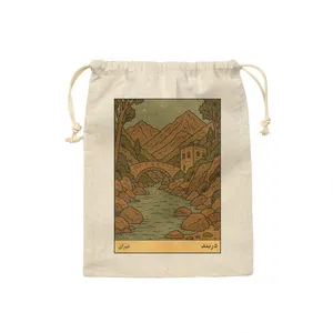 کیسه نان و سبزی ترمه طراحان ایده مدل کارت دربند تهران کد map1530 - S سایز 19x19 سانتی متر