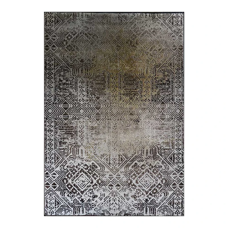 فرش ماشینی 320 شانه فرش ساوین زمینه طوسی حاشیه طوسی مدل 2234