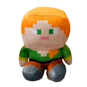عروسک طرح الکس ماینکرافت مدل نشسته کد JI110 ارتفاع 25 سانتی‌متر