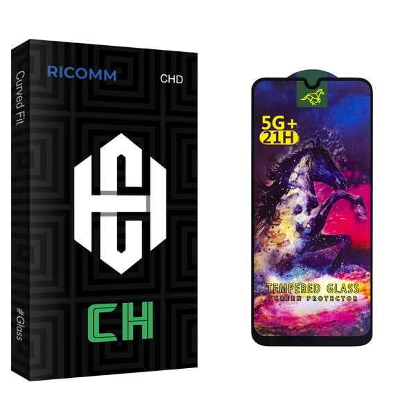 محافظ صفحه نمایش شیشه ای ریکام مدل CH HORSE مناسب برای گوشی موبایل سامسونگ Galaxy M12