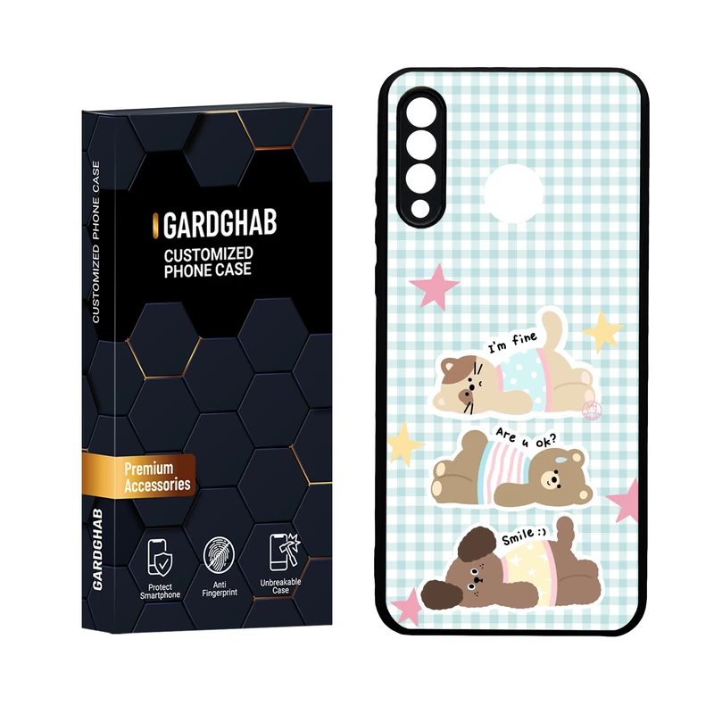  کاور گارد قاب مدل دور ژله ای  گلس فانتزی  مناسب برای گوشی موبایل  هوآوی P30 Lite