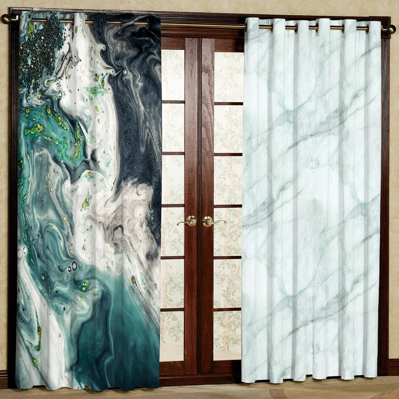 پرده مدل چاپی هازان طرح سه بعدی  سایز 280x140 سانتی متر