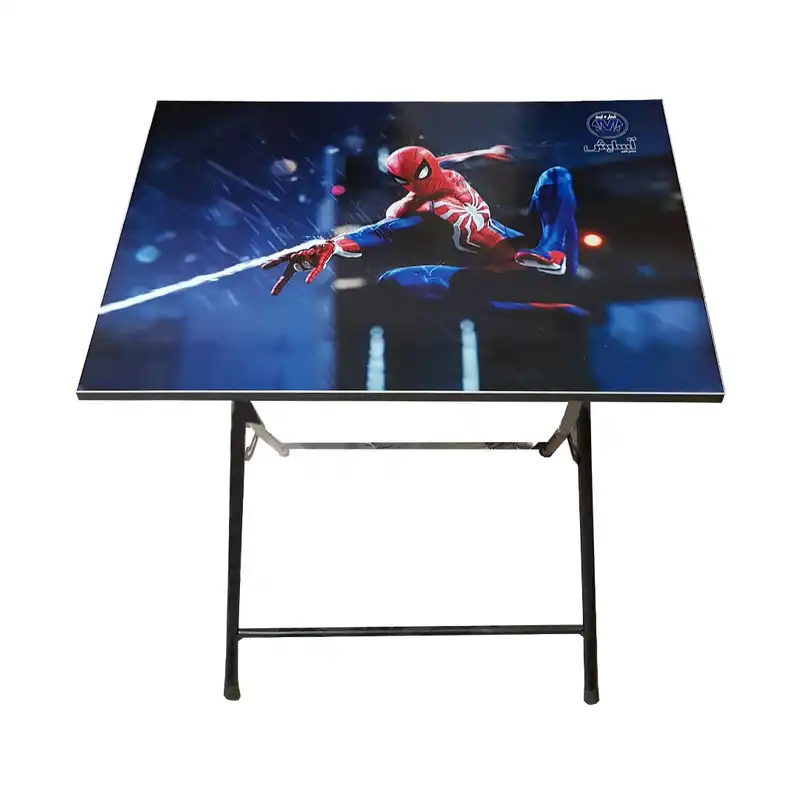 ست میز تحریر و صندلی آسایش طرح مرد عنکبوتی مدل تاشو باکسدار