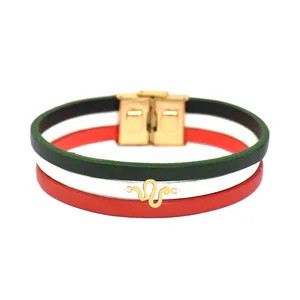 دستبند طلا 18 عیار مردانه فرشته طرح مار کد UBCHL0012-0022