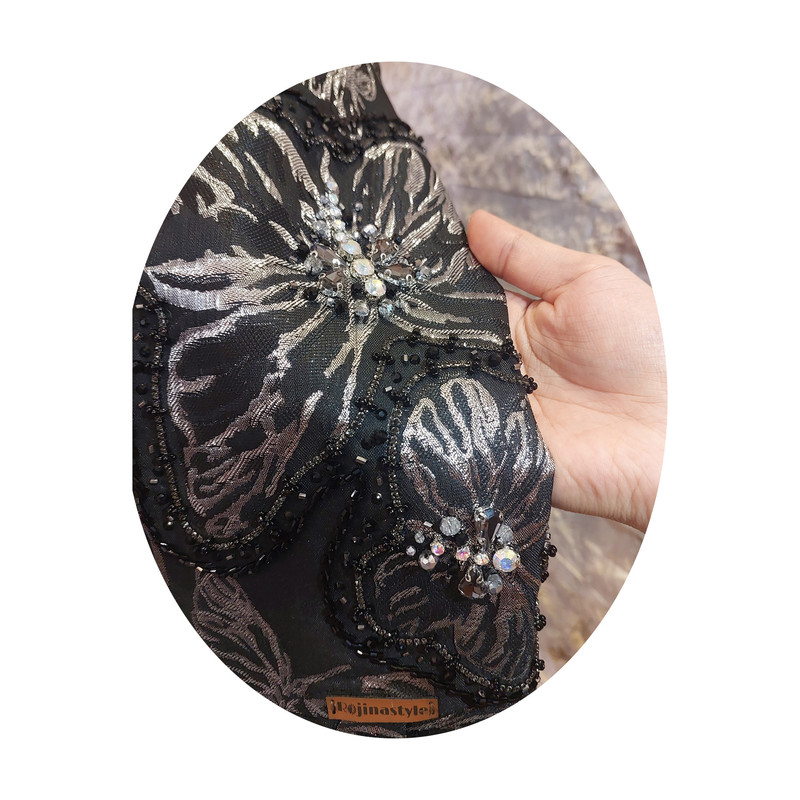 کت زنانه مدل ژاکارد جواهردوزی پروانه