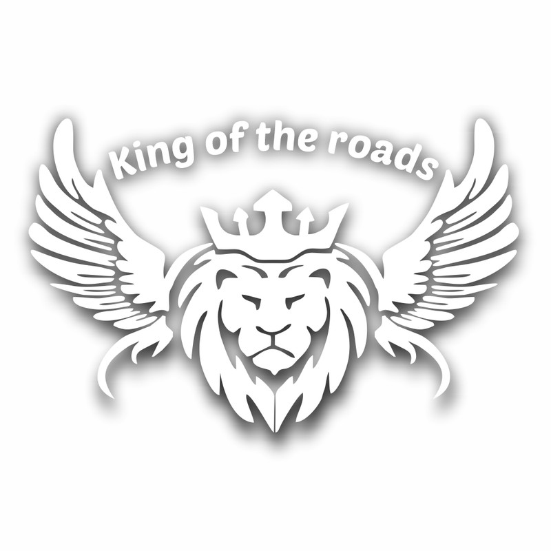 برچسب بدنه خودرو ماتریسیو طرح شیر King of the roads کد M95