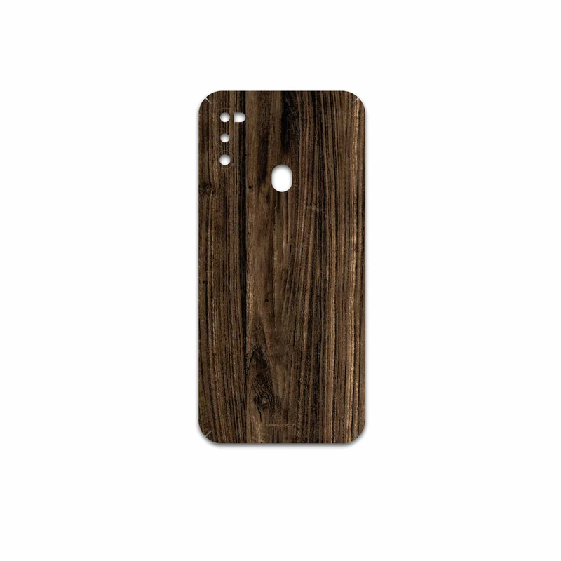 برچسب پوششی ماهوت مدل Dark-Walnut-Wood مناسب برای گوشی موبایل سامسونگ Galaxy M21 (2021) Edition