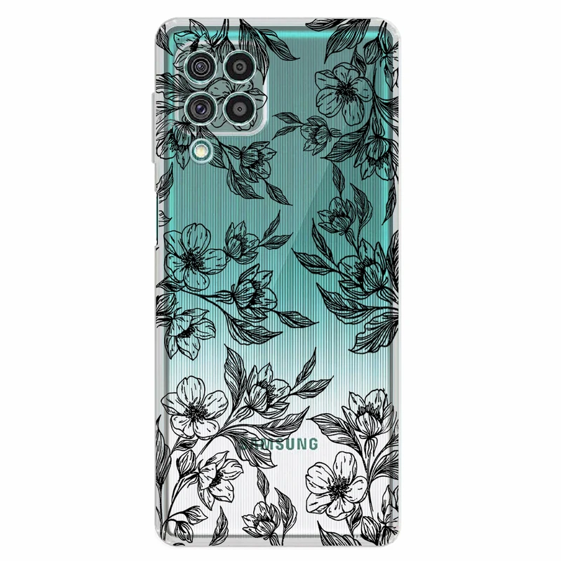 کاور مگافون طرح گل مدل C50-B مناسب برای گوشی موبایل سامسونگ Galaxy A22 4G