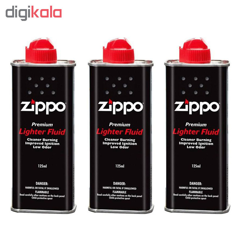 بنزین فندک زیپو مدل 125ML بسته 3 عددی