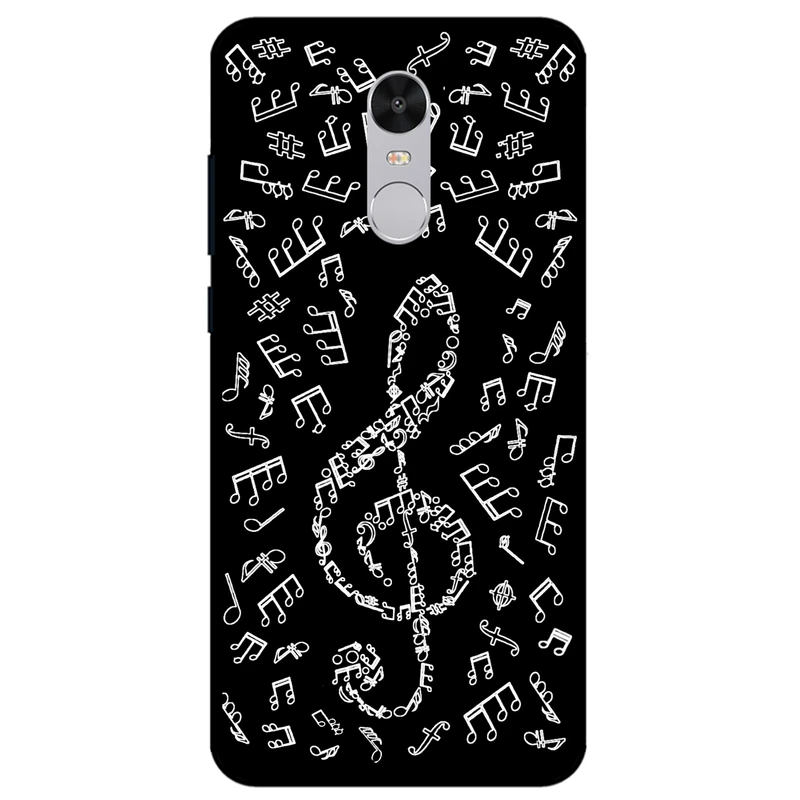 کاور مگافون طرح نوت موسیقی مدل 1370 مناسب برای گوشی موبایل شیائومی Redmi Note 4X