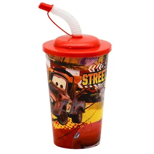 لیوان نی دار کودک مدل ماشین کد 10