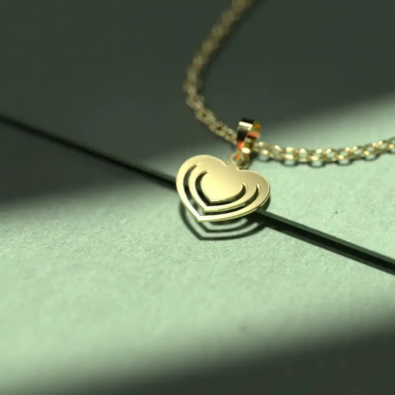 گردنبند طلا 18 عیار زنانه مدوپد مدل لوزی کد CA10209