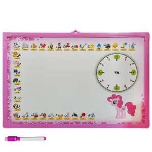 تخته وایت برد مدل پونی کوچولو کد FF501 سایز 50×35 سانتی متر به همراه ماژیک 