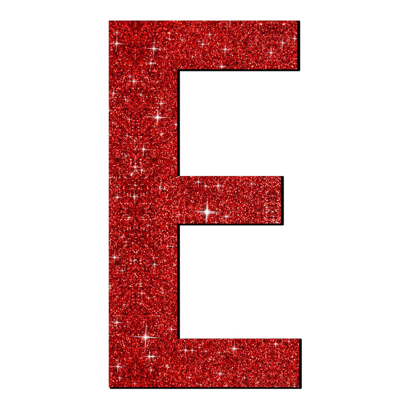 تابلو راهنما آژنگ طرح حروف دکوراتیو E انگلیسی کد-715