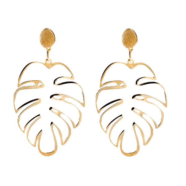 گوشواره طلا 18 عیار زنانه زیبا زر کد 38738 -  - 1