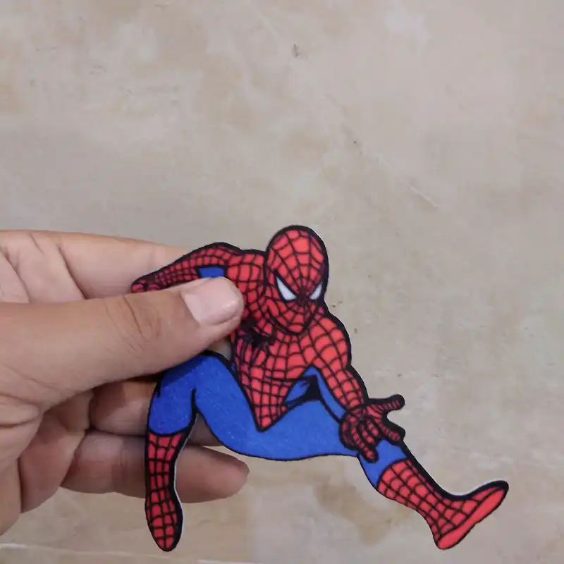 استیکر پارچه و لباس کارانس طرح مرد عنکبوتی مدل AST-53