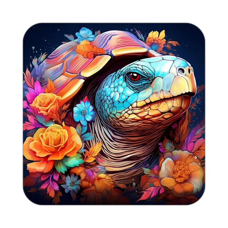 زیر لیوانی کاکتی طرح حیوانات رنگی مدل mp26418