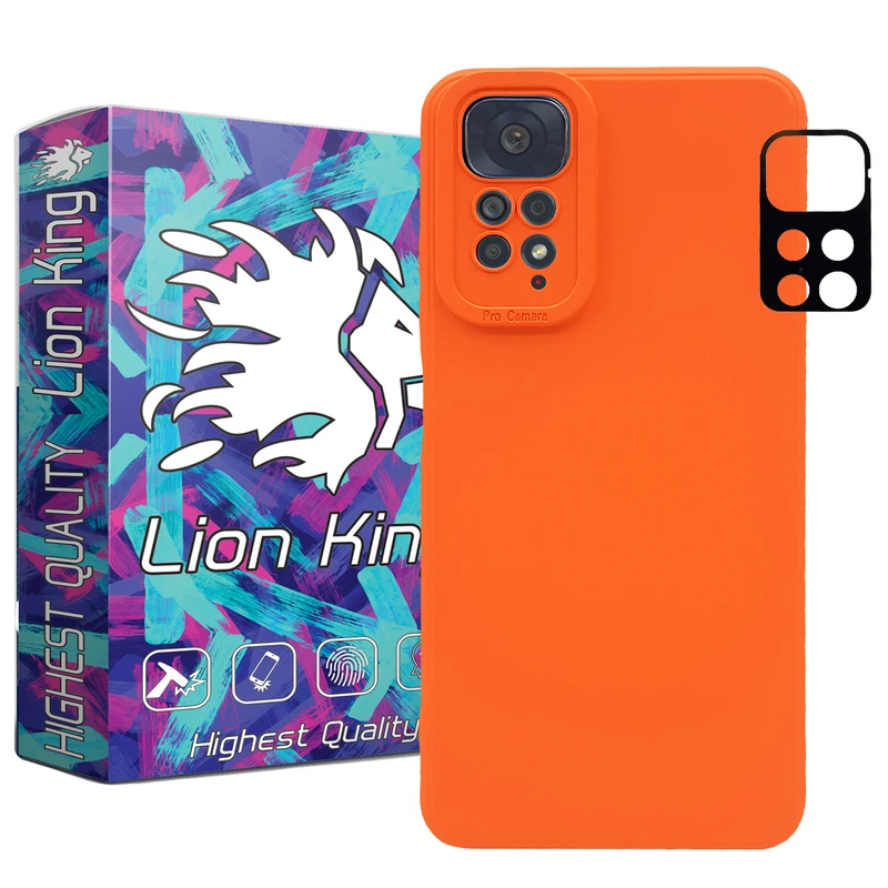 کاور لاین کینگ مدل SILI2022 مناسب برای گوشی موبایل شیائومی Redmi Note 11 Global / Note 11S به همراه محافظ لنز