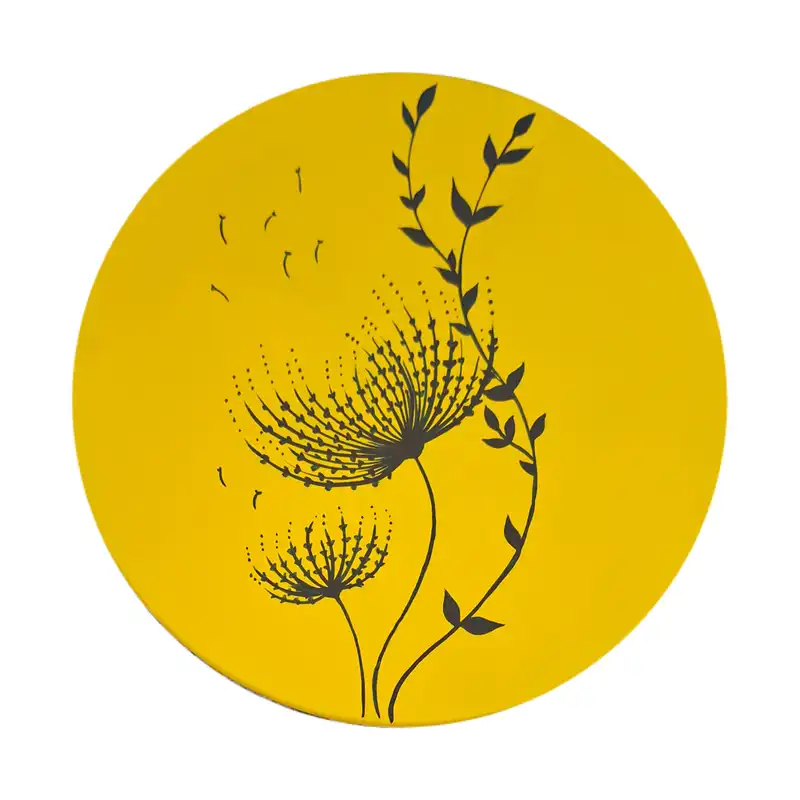 بشقاب دیوارکوب سفالی طرح مینیمال مجموعه 4 عددی