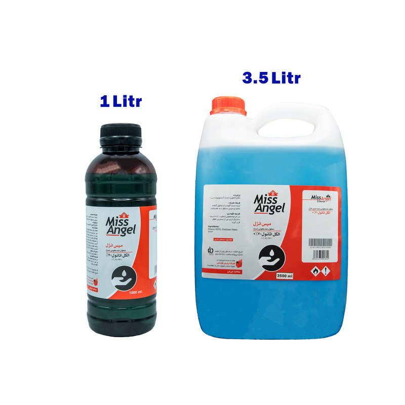 محلول ضدعفونی کننده دست میس انژل مدل Ansu حجم 3500 میلی‌لیتر
