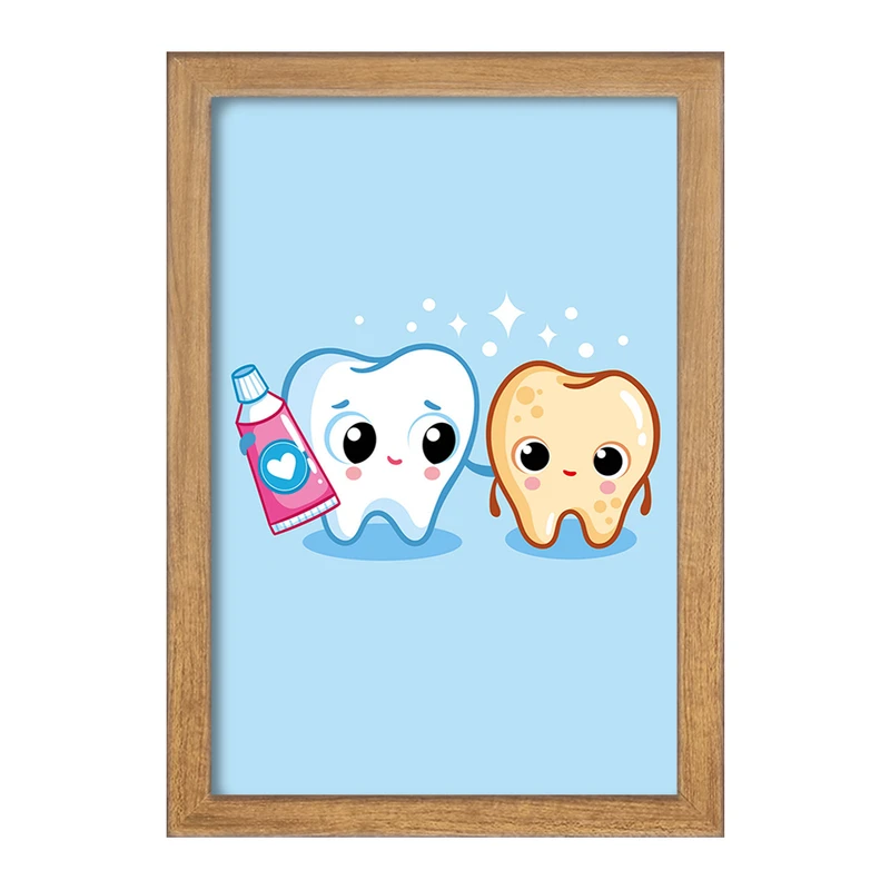 تابلو خندالو مدل دندان و دندانپزشکی کودکانه کد 27774