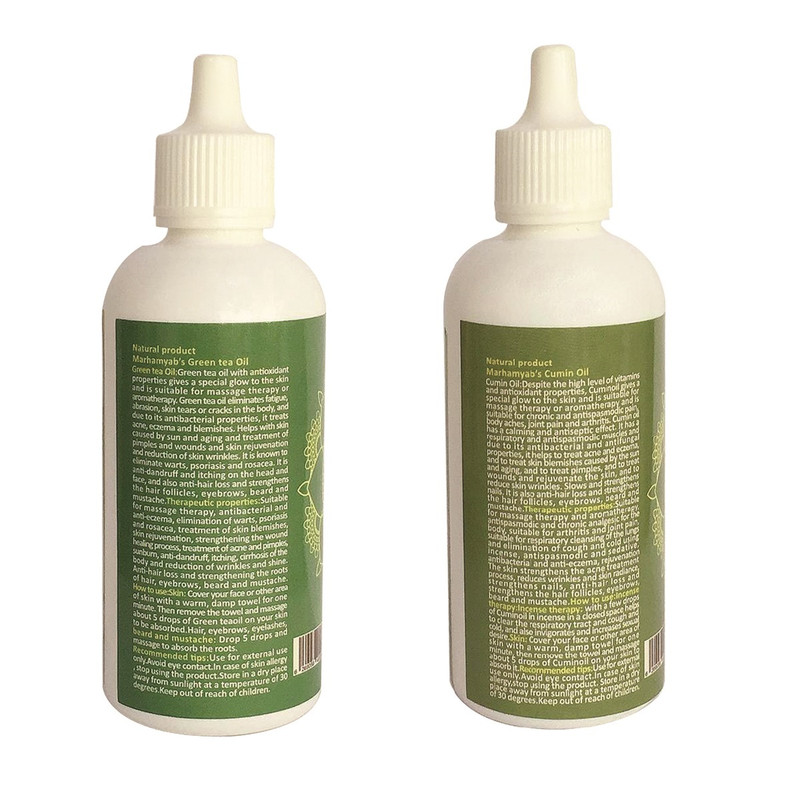 روغن مو مرهم یاب مدل چای سبز و زیره سبز حجم 80 میلی لیتر مجموعه 2 عددی
