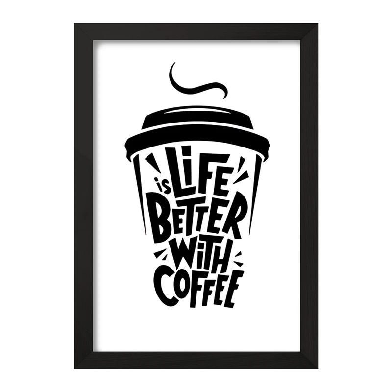 تابلو خندالو مدل قهوه (COFFEE) کد F11876