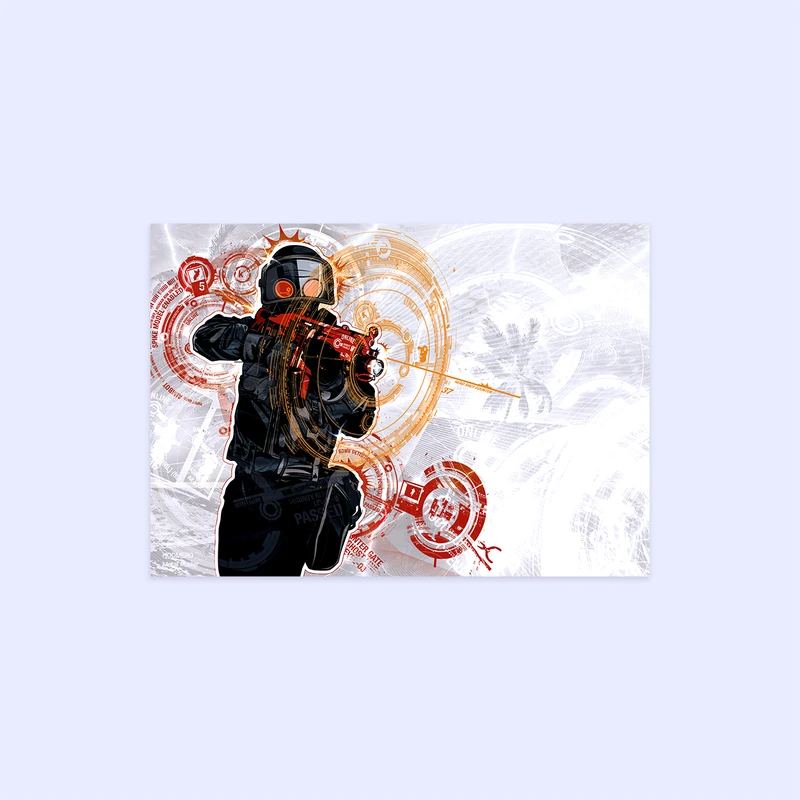 پوستر هومرو مدل فلزی طرح بازی کانتر استرایک کد PS269