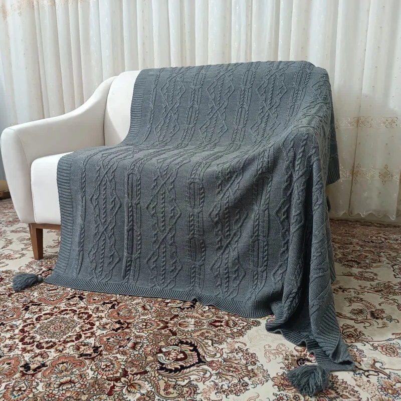 شال مبل مدل شاین لمه دار سایز 170×140 سانتیمتر