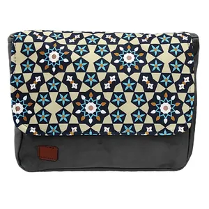 کیف دوشی زنانه مدل یکتا طرح چند ضلعی کد2530