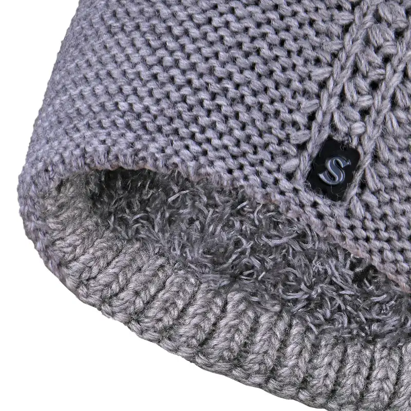 کلاه بافتنی طرح داخل خز سام مدل 403