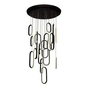 چراغ آویز مدرن چشمه نور کد L6412/21BK