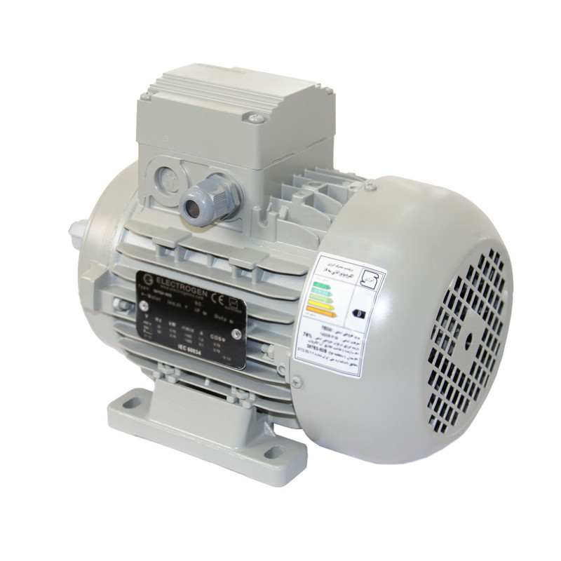 الکتروموتور صنعتی الکتروژن کد 38753 توان 0.75 کیلووات