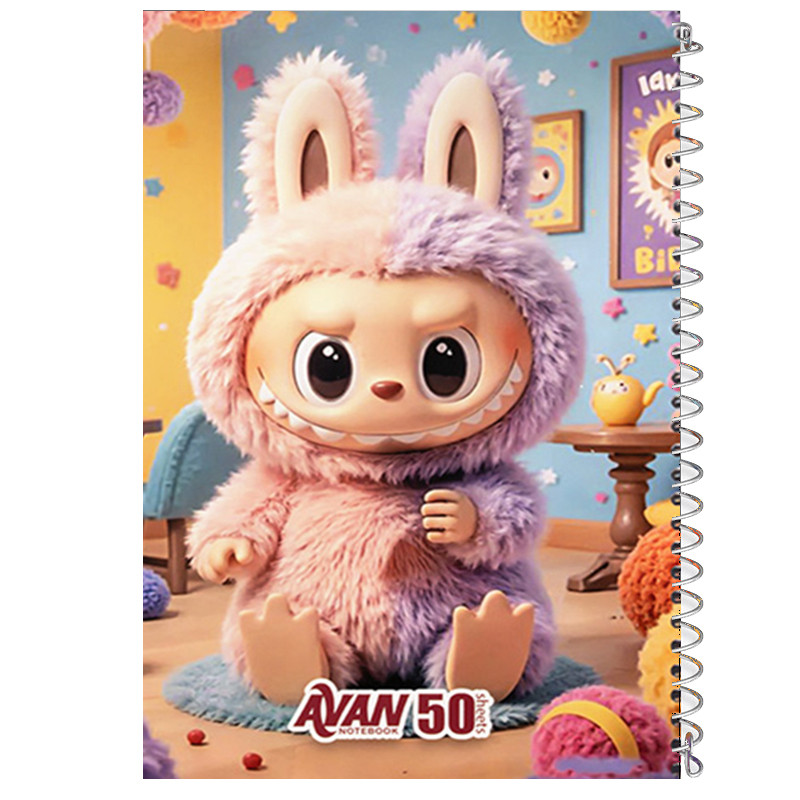 دفتر نقاشی 50 برگ آوان مدل لبوبو کودک