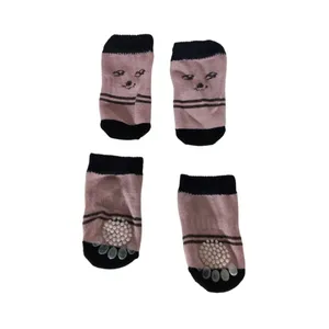 جوراب سگ و گربه مدل NONSKID سایز L مجموعه 4 عددی