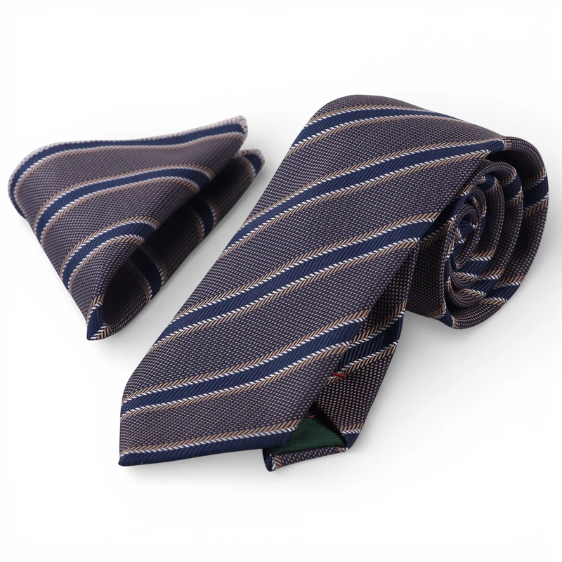 کراوات و دستمال جیب مردانه نسن مدل V61