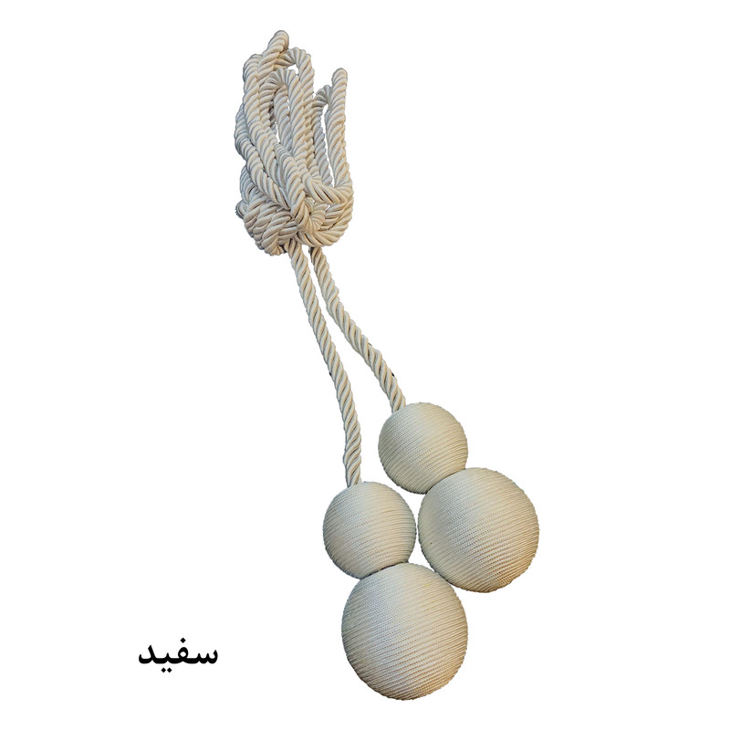 شرابه پرده مدل کنفی دو توپ کد KN0F