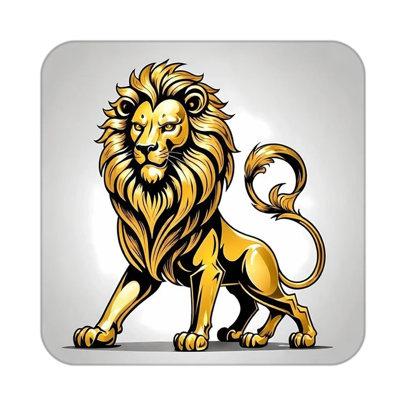 زیر لیوانی کاکتی طرح شیر مدل mp24406