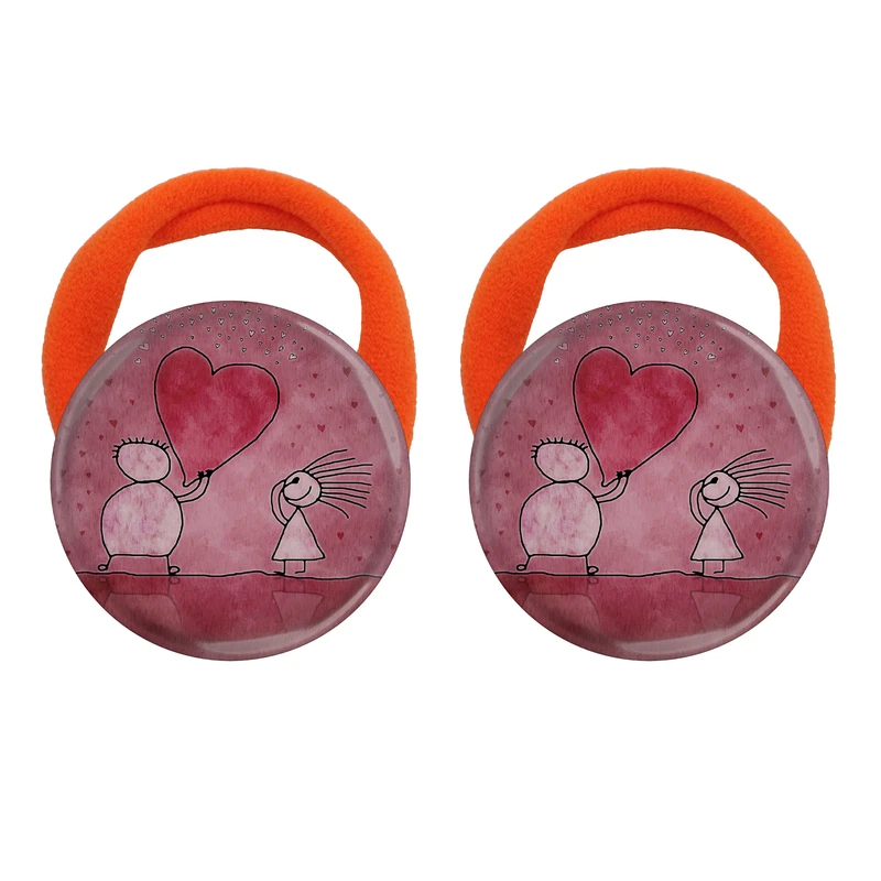 کش مو زنانه مدل قلب دوست داشتن کد 1074 بسته دو عددی