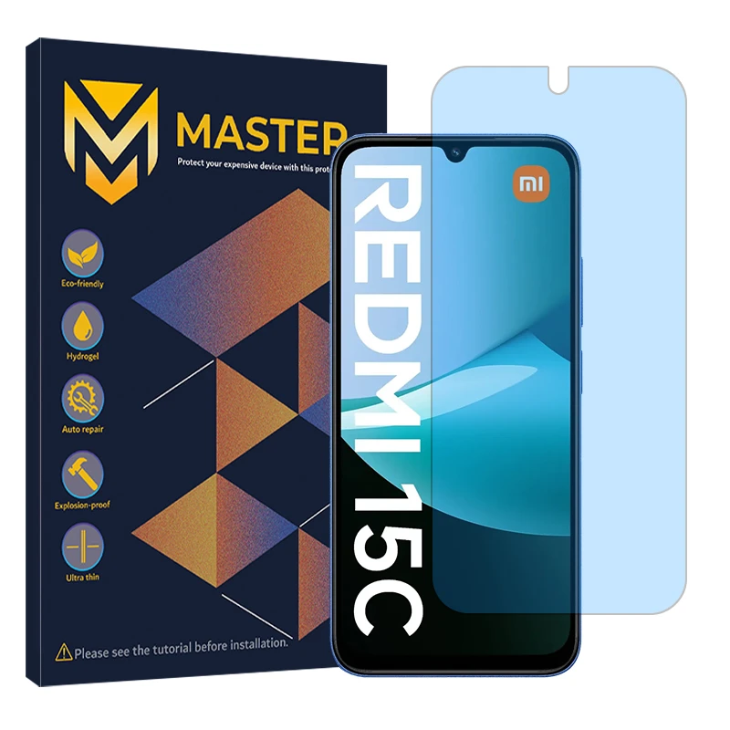 محافظ صفحه نمایش مات آنتی بلو مستر مدل Resistant مناسب برای گوشی موبایل شیائومی Redmi 15C
