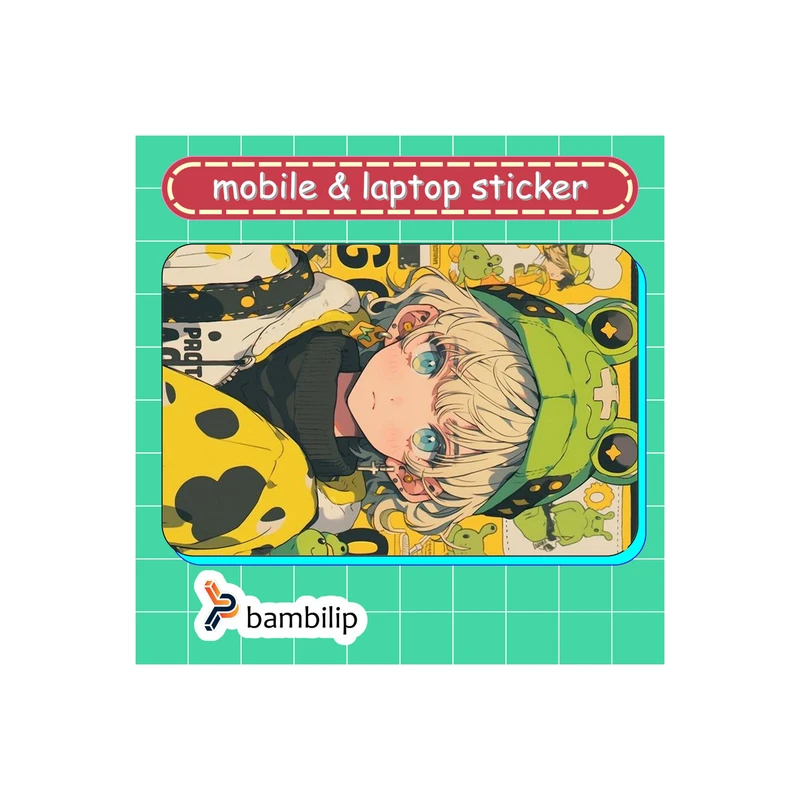 استیکر بامبیلیپ مدل کارت عابر طرح دخترانه فانتزی کد 8412608