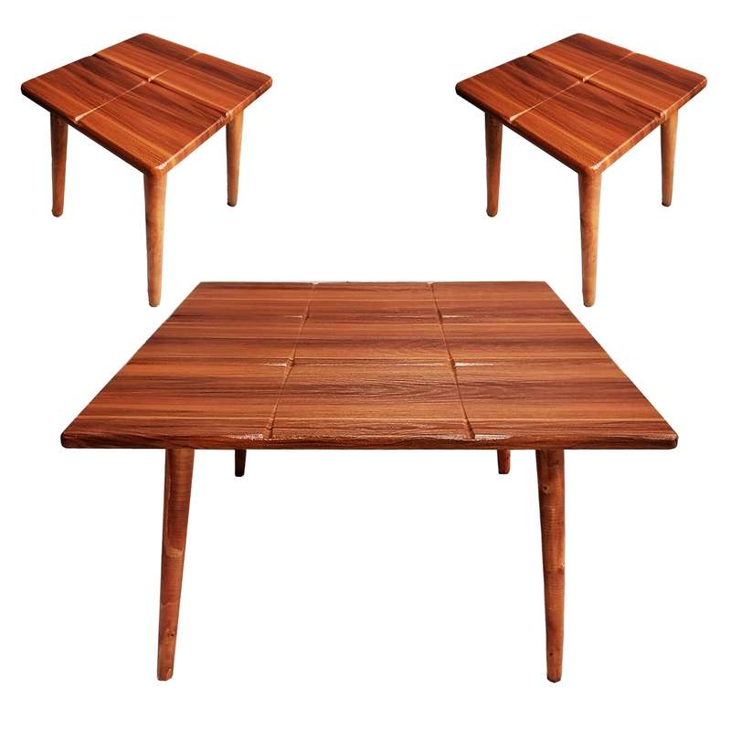 میز پذیرایی مدل ارغوان کد 700 مجموعه 3 عددی