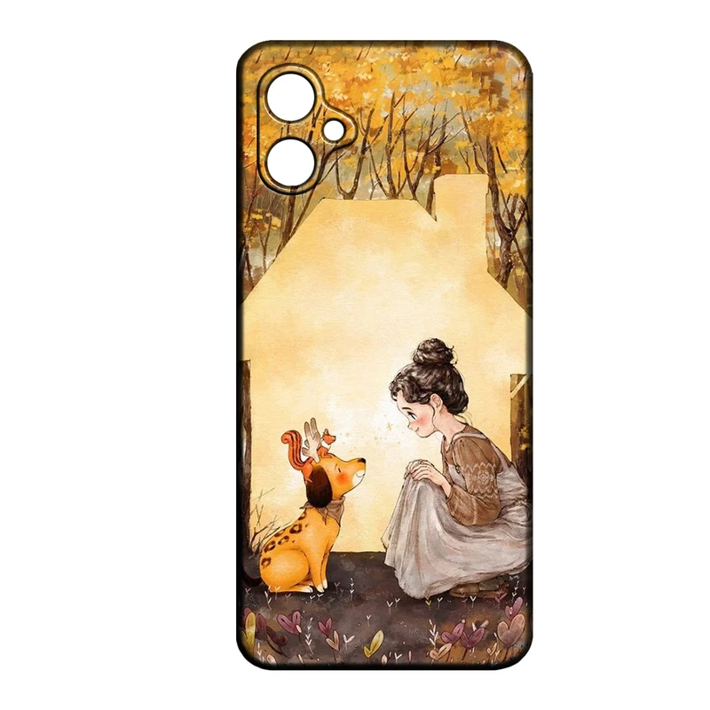 کاور طرح دخترانه کد 239 مناسب برای گوشی موبایل سامسونگ Galaxy A04