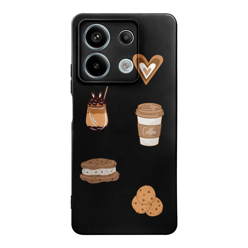 کاور قاب گارد طرح کافی شاپ کد t12285 مناسب برای گوشی موبایل شیائومی Redmi Note 13 Pro 5G