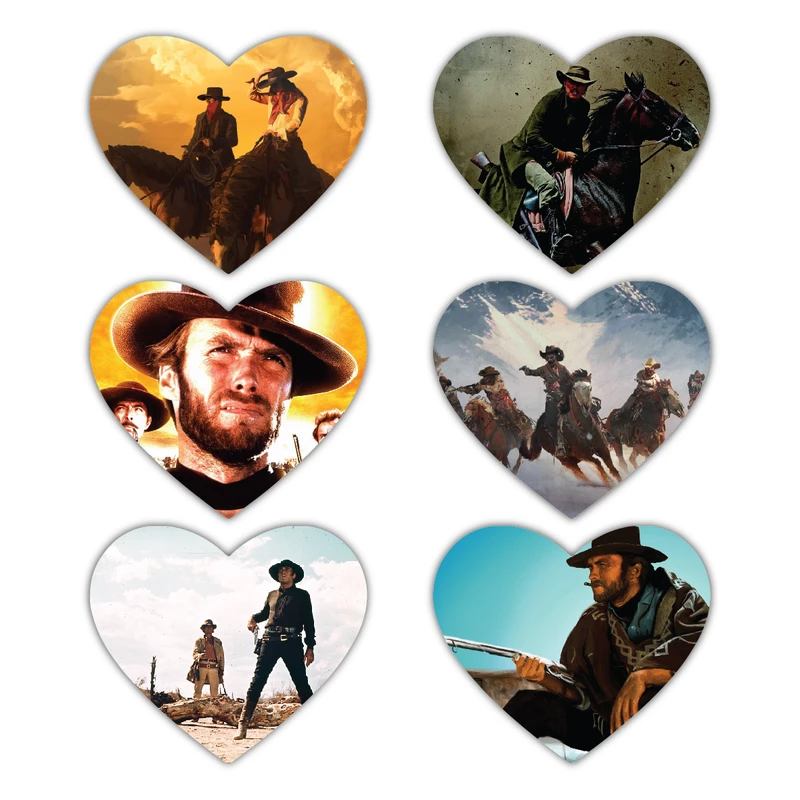 پوستر مدل وسترن طرح گاوچران کد 4600 مجموعه 6 عددی